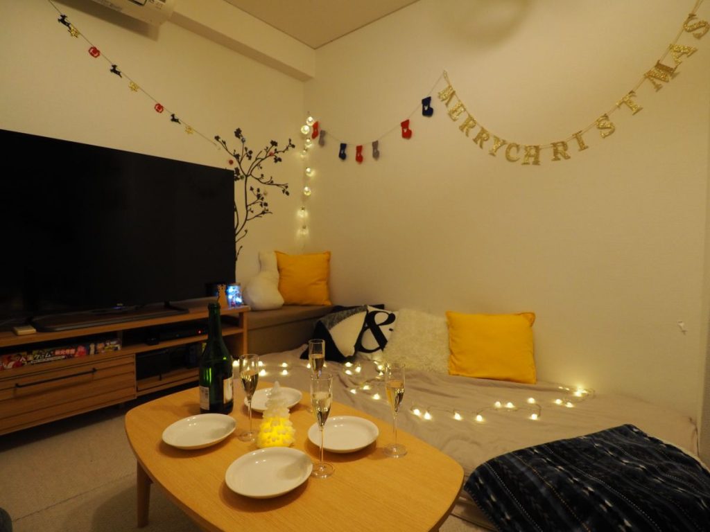 デートにおすすめ 難波1号店をクリスマス仕様に変更 レンタルスペースace